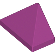 Lego kostka (kostička) střecha 2x1 sklon (šikmá) 45° oboustranná hladká rohová, purpurová (6133697)